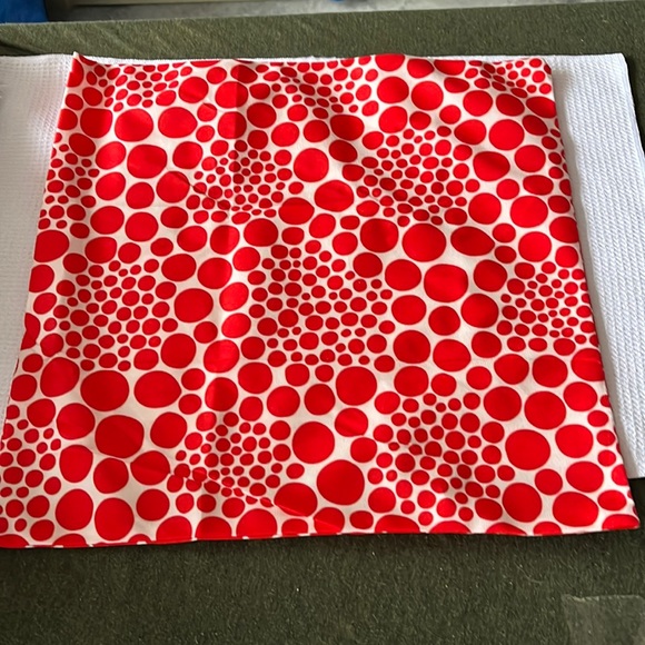 Other - 3/$10 NEW throw pillow cover red circles